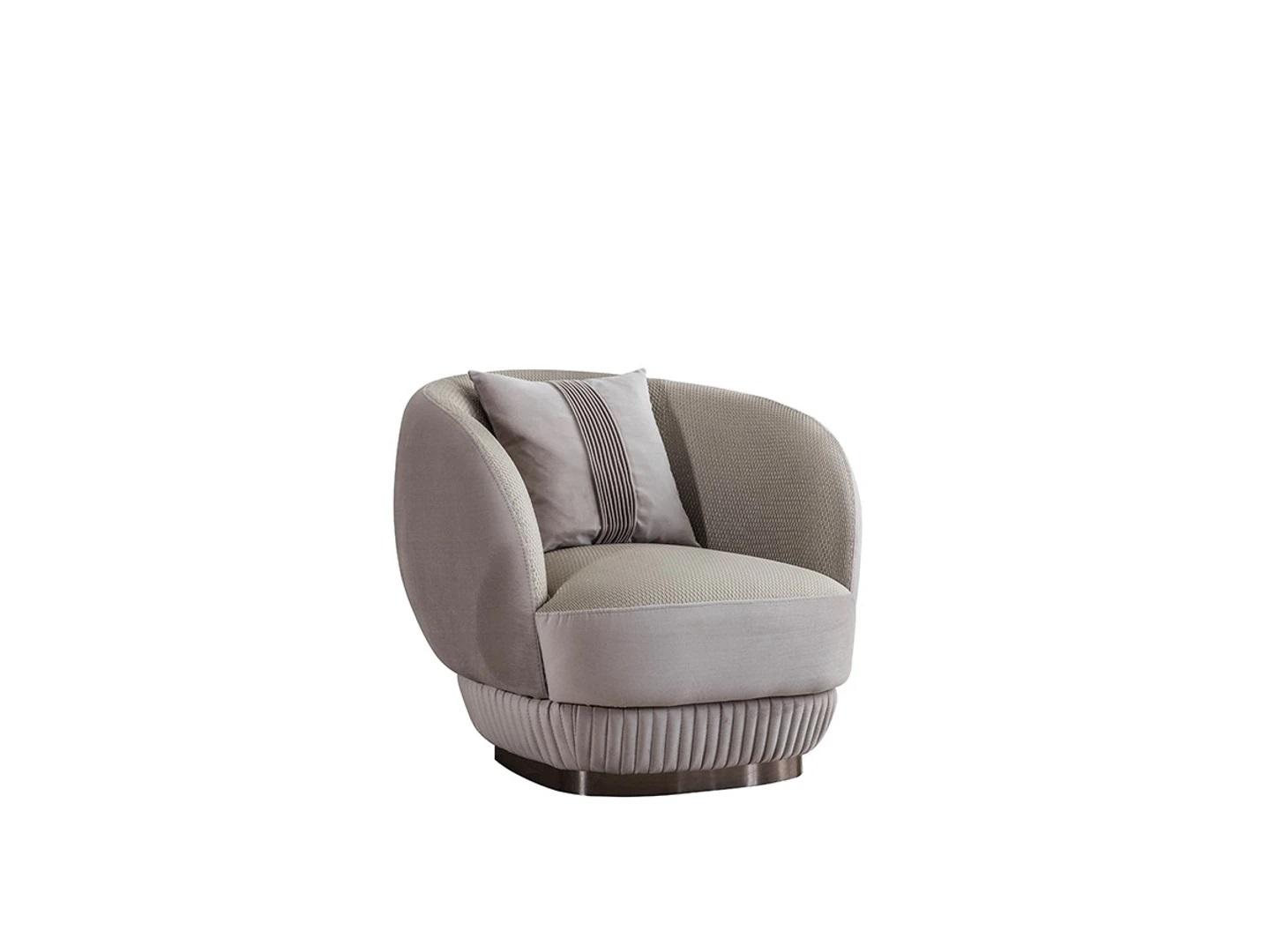 Living Room Upholstered Armchair Luxury Gray Armchair Furnishings New Modern Furniture