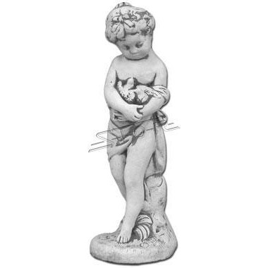 GARDEN FIGURE STONE FIGURE GARDEN SCULPTURE CAST STONE FROSTPROOF 46 cm - 1610