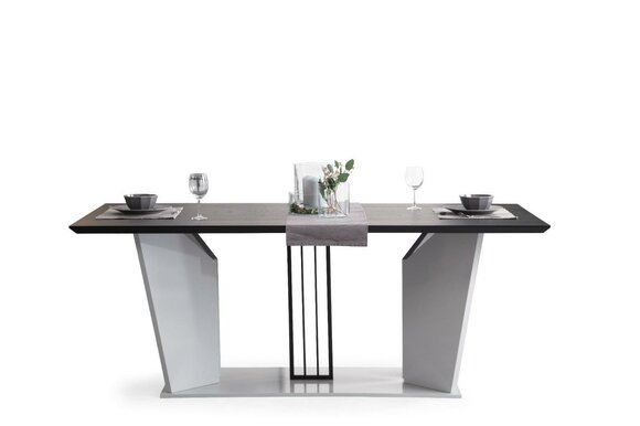 Gray Dining Room Dining Table Luxurious Wooden Table Modern Elegant Kitchen Furniture