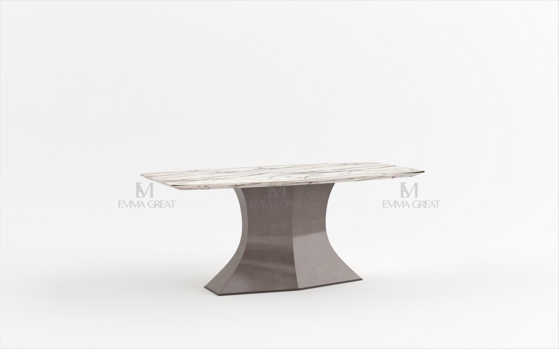 Dining Table Wooden Marble Tables Dining Room Design Luxury Furniture 180x90cm