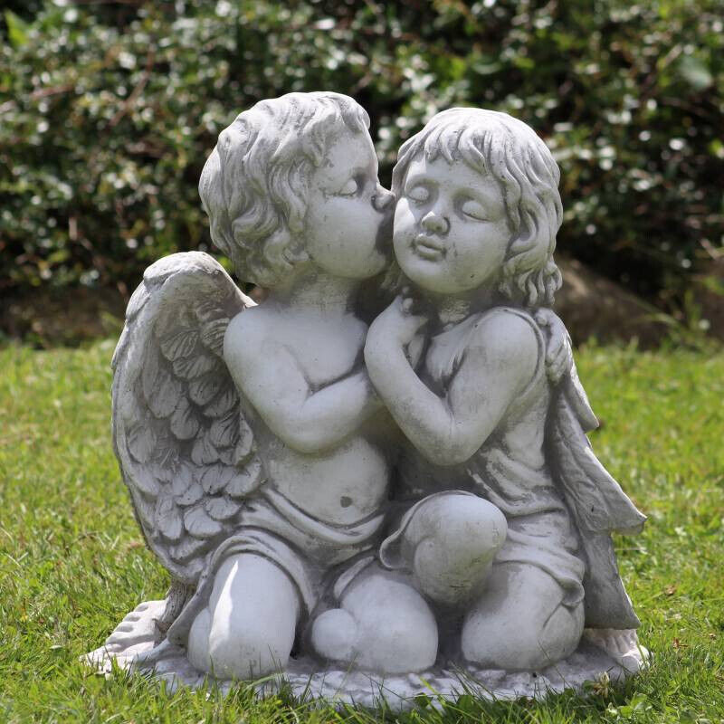 Stone figure weatherproof cast stone grave decoration grave angel garden figure figure 8513!