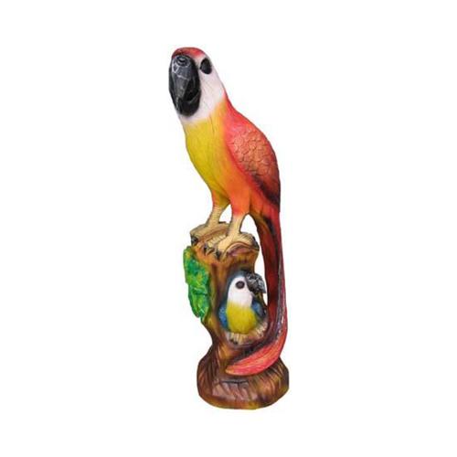 Decorative sculpture designed as abstract parrot macaw figure 100cm height