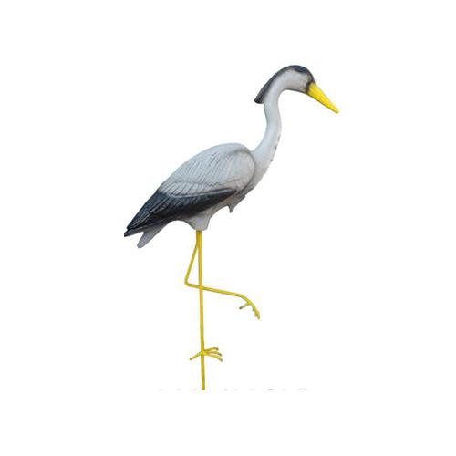 Decorative garden sculpture designed as bird heron figure 88cm height