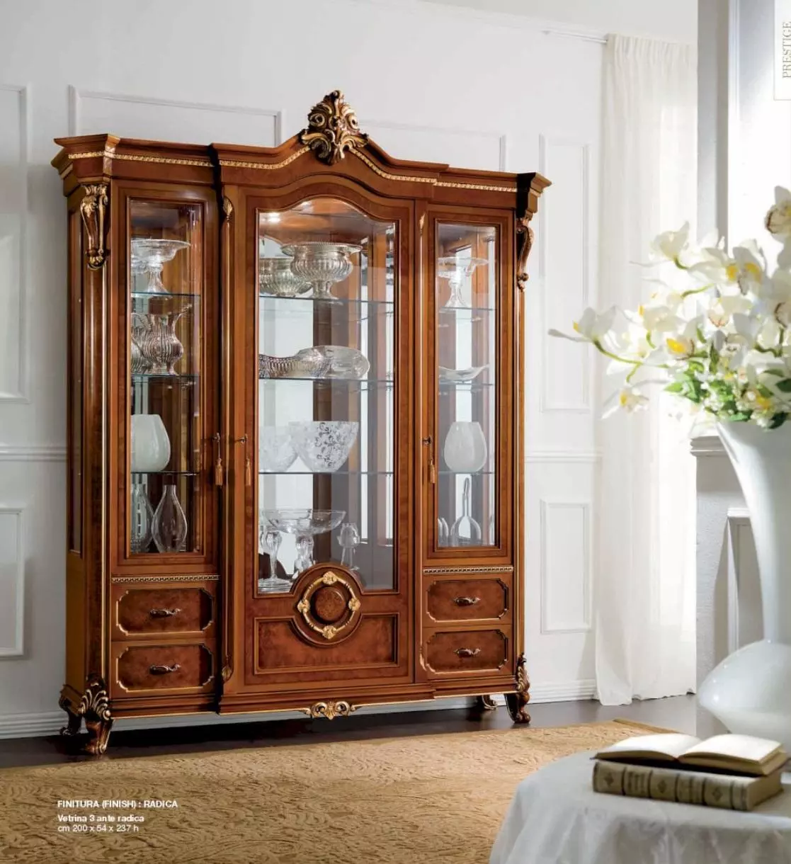 Showcase luxury cabinets showcases wood living room cabinet brown