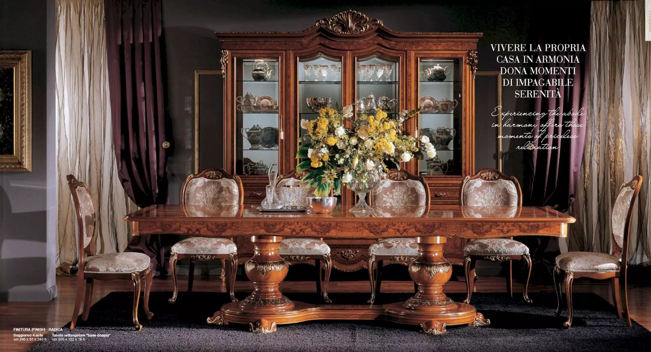 Dining Table Dining Room Table Wood Large Brown Baroque Dining Room