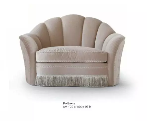 Armchair Luxury Seater 1 Seat Club Chair Fabric Living Room Gray