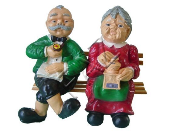 Design grandmother grandfather figure statue sculpture figures sculptures decoration new