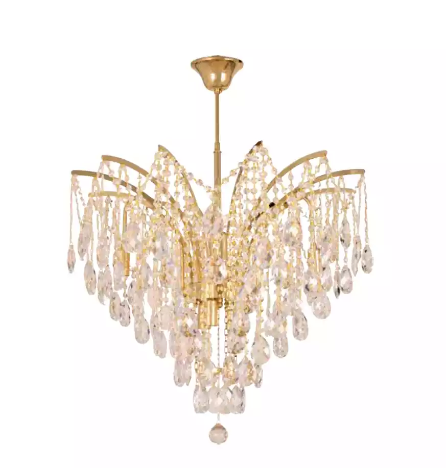 Chic crystal chandelier for exclusive interior design lights