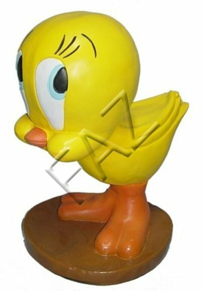 Decorative sculpture designed as an original colored chick twinky 34cm height