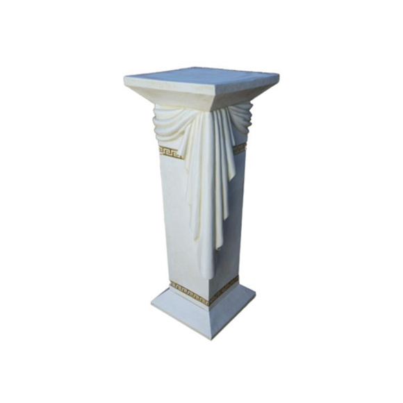 Antique greek decorative pillar style square column stand 80cm C66