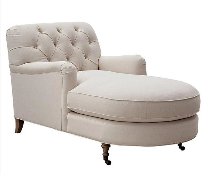 Beige chaise store chair