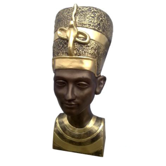 Decor figure designed as an ancient egyptian bust of nefertiti 38cm