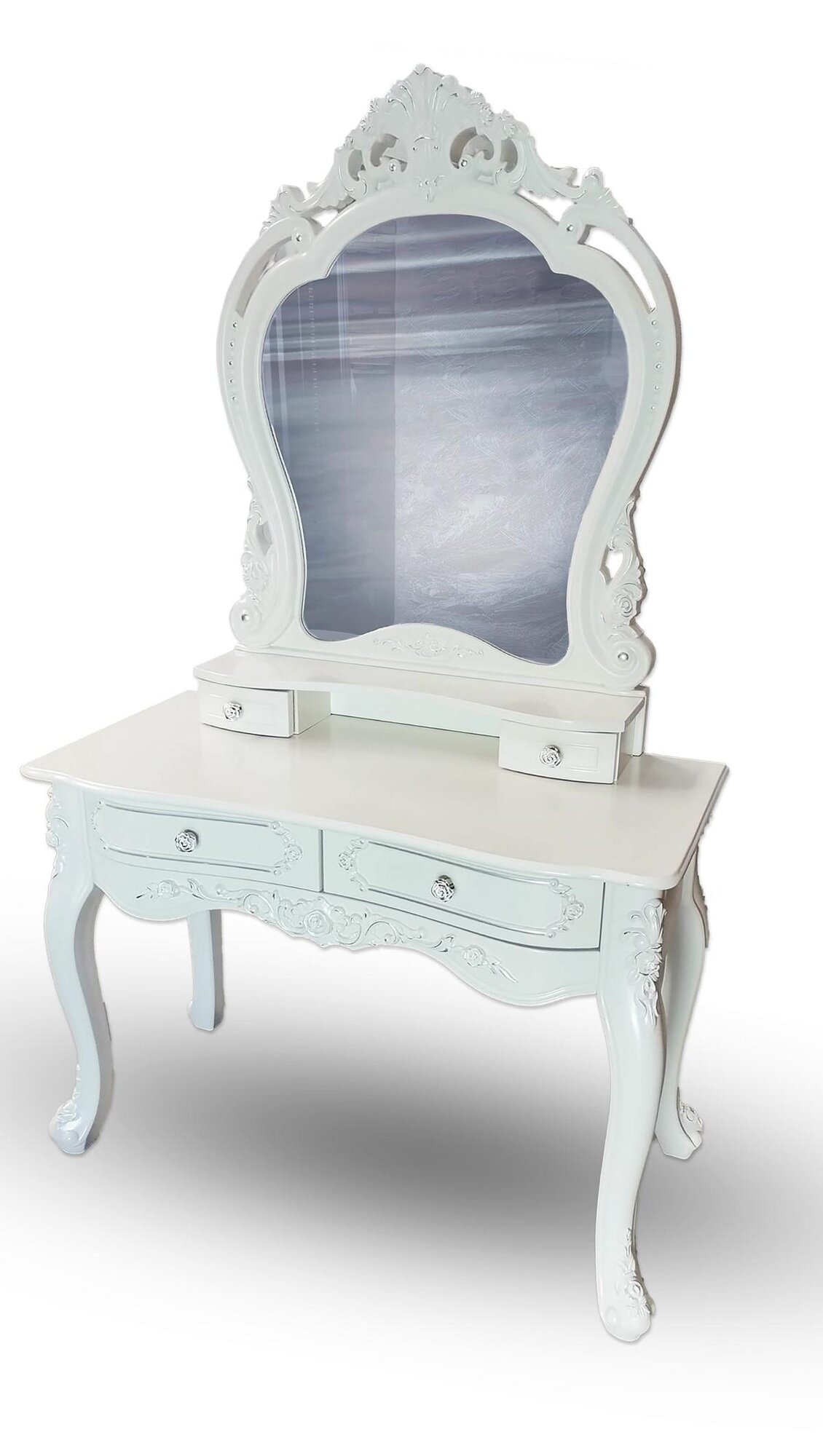 Dressing table with mirror luxury chest of drawers bedroom console baroque immediately