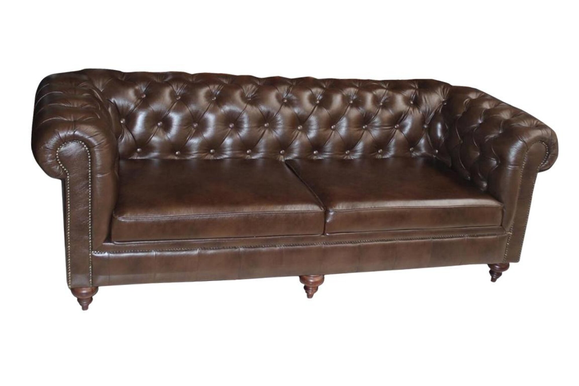 Chesterfield 3 Seater Couch Seat Faux Leather Design Sofas Upholstery Immediately