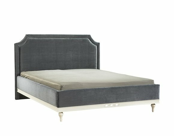 Modern style real wooden double bed - Model FL-B1