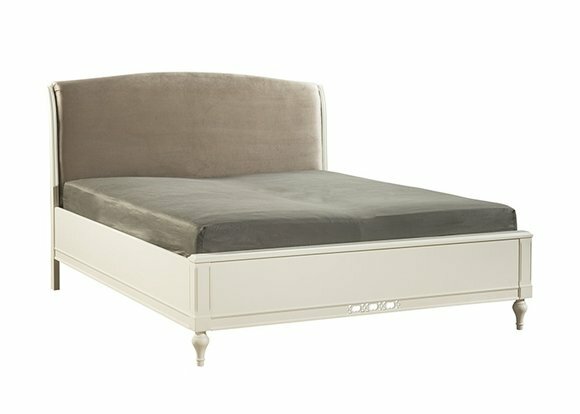 Modern style double bed wooden frame leathered - Model FL-B2