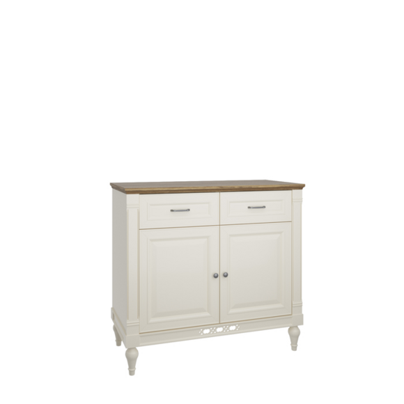 Classic style real wooden sideboard/lowboard with sliding drawers & swing doors model - FL-K2