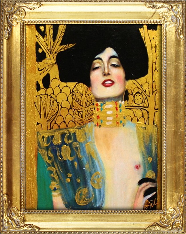 GUSTAV KLIMT - OIL PAINTING OIL PAINTINGS PICTURE PICTURES OIL PAINTING WITH FRAME 37X47CM - G02256