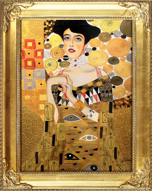 GUSTAV KLIMT - OIL PAINTING OIL PAINTINGS PICTURE PICTURES OIL PAINTING PAINTING WITH FRAME 37X47CM - G02491