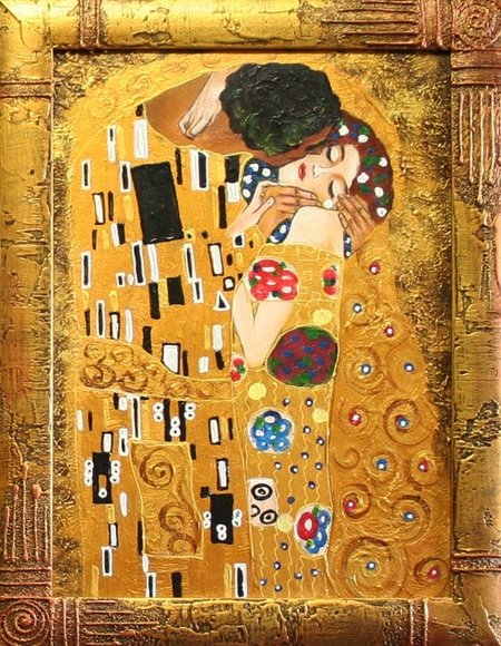 GUSTAV KLIMT - OIL PAINTING OIL PAINTINGS PICTURE PICTURES OIL PAINTING WITH FRAME 37X47CM -G15500