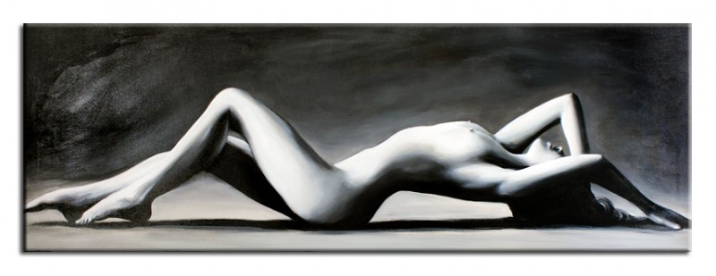 OIL PAINTING Nude in Oil Erotic Oil Painting on Canvas Real Handmade 50x150cm - G16581