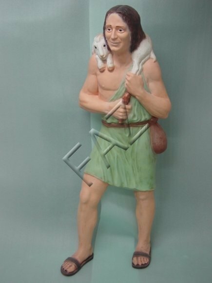 Decorative garden statue of holy man figure 160cm length