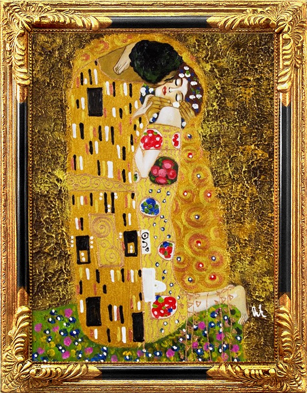 GUSTAV KLIMT - OIL PAINTING OIL PAINTINGS PICTURE PICTURES OIL PAINTING PAINTING WITH FRAME 37X47CM - G94078