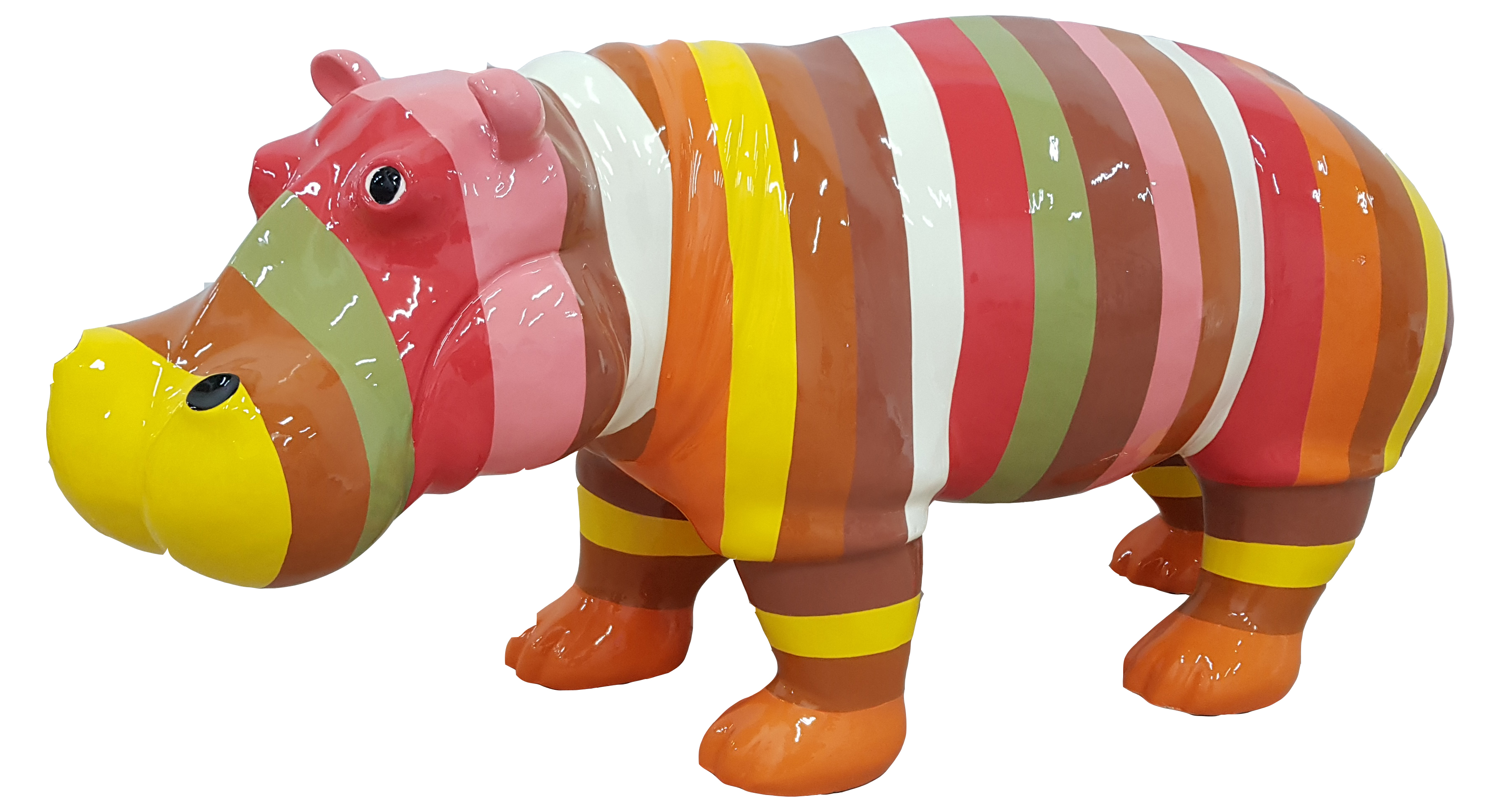 Designer Abstract Figurine Modern Figures Decoration Hippo Garden Sculptures