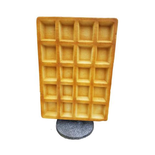 Decorative gastronomy exhibition designed as waffle figure 120cm height