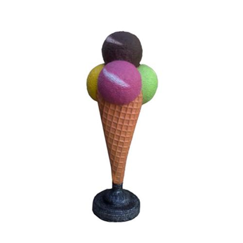 Gastronomy decorative sculpture designed as colorful ice-cream figure 140cm height