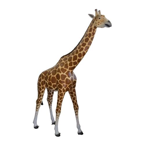 Garden decorative sculpture designed as natural colored giraffe figure 320x227x62cm