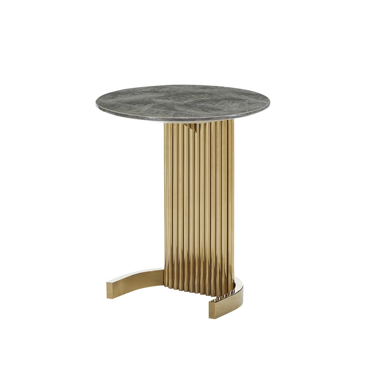 Table side marble gold table design furniture luxury living room table stainless steel