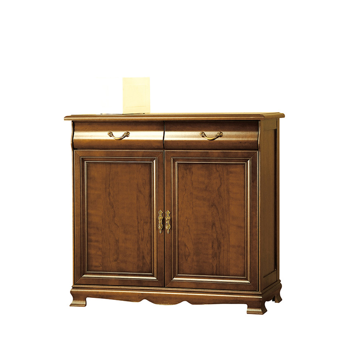 Classic wooden sideboard with 2-swing doors & 2-sliding drawers Model N-K2