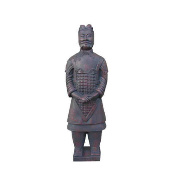 Decorative sculpture designed as a chinese soldier figure 50cm