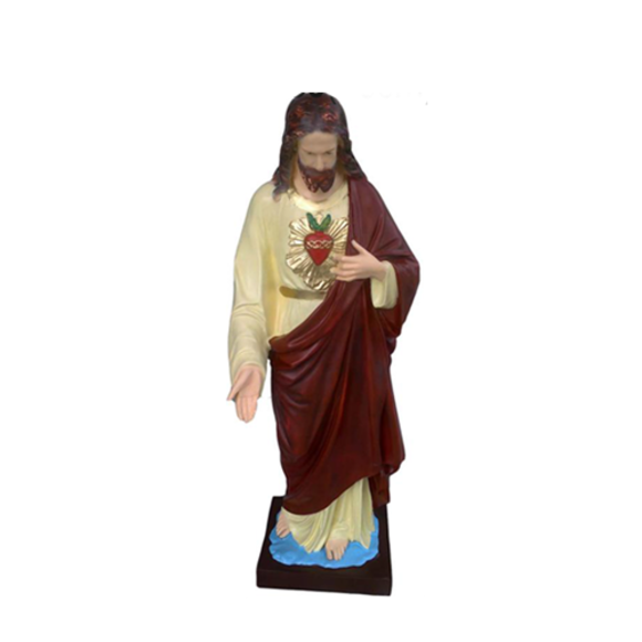 Holy decorative sculpture designed as a standing Jesus figure 113cm N68