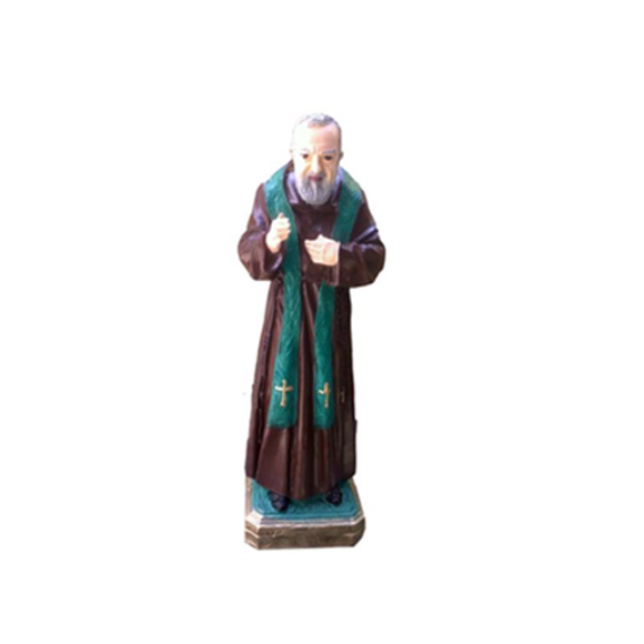 Decorative holy figure designed as an original colored standing monk 45cm N69