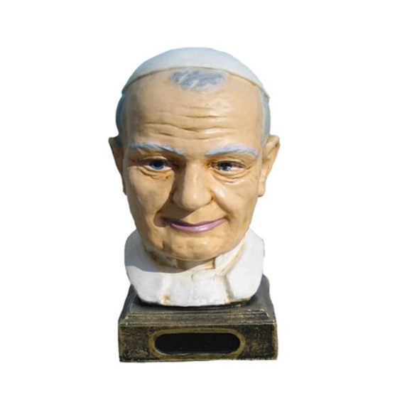 Decor figure designed as an original colored pope john bust 20cm N7