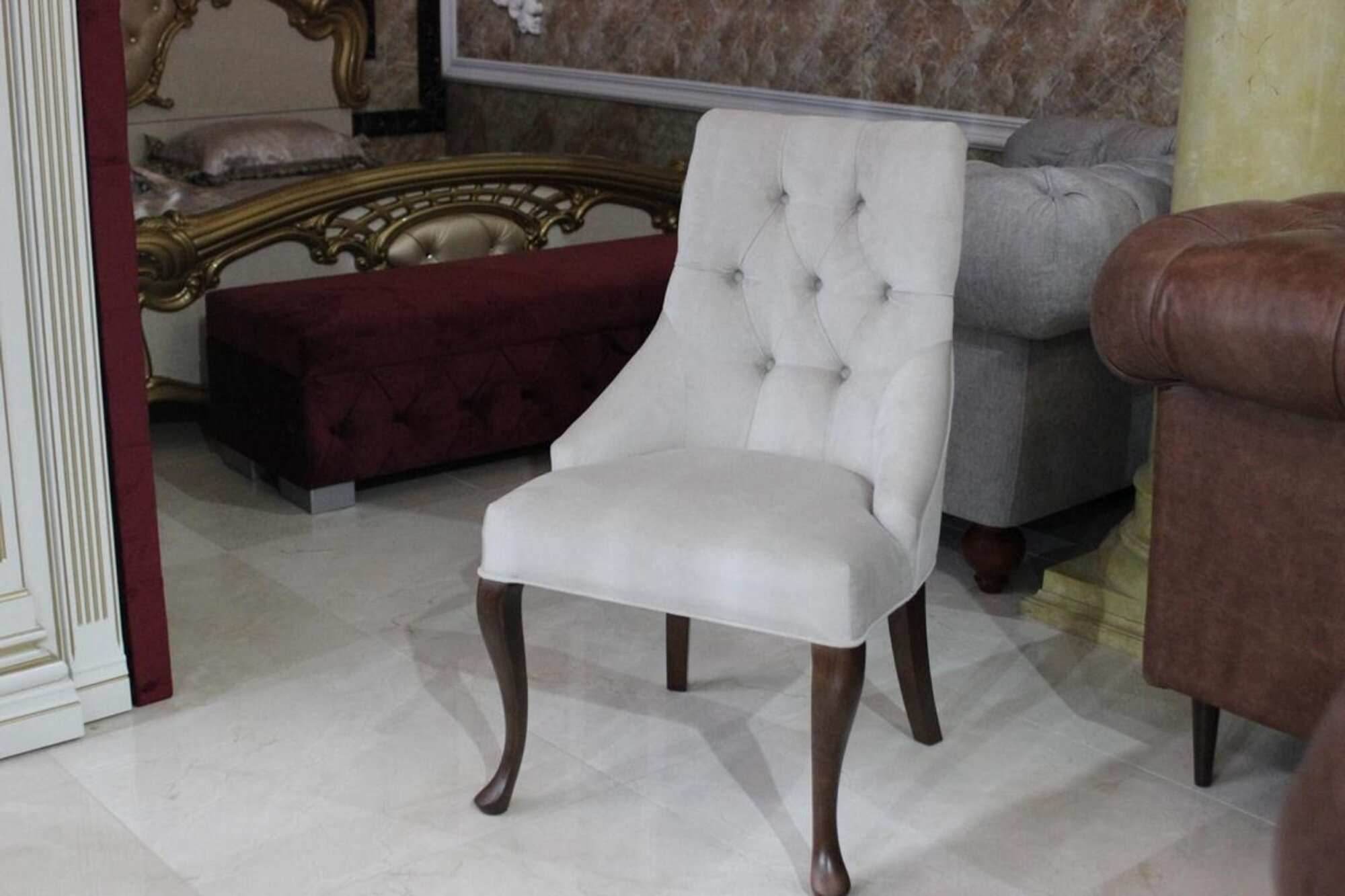 Dining Room Chairs Luxury Armchair Chair Wooden White Chairs Living Room Furniture Immediately