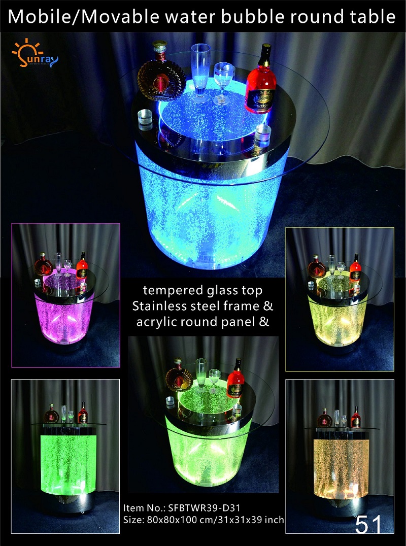 Led bar deals table