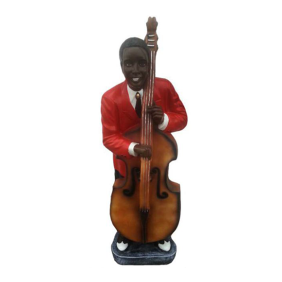 Decorative sculpture designed as a classic style man playing cello 110cm