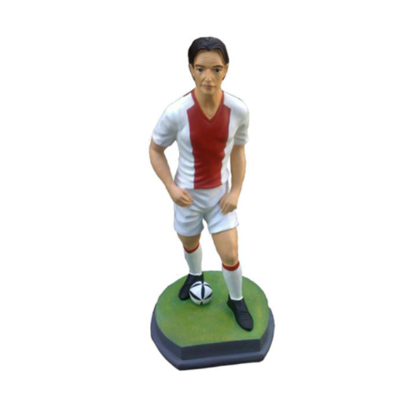 Decorative sculpture designed as a footballer figure 70cm