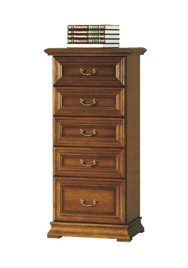 Classic wooden chest of 5-drawers - model - R-K5