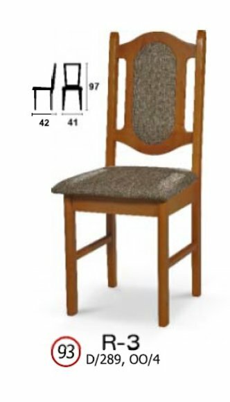 Solid wood chair R3