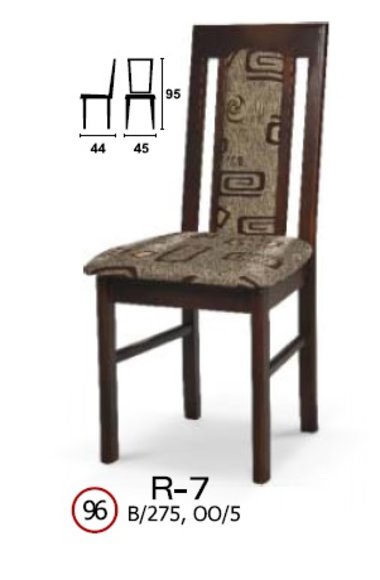 Solid wood chair R7