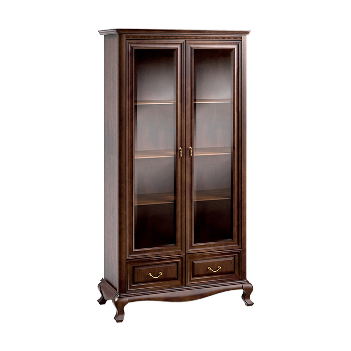 Classic Showcase Cabinet Living Room Display Cabinets New V-W2 Glass