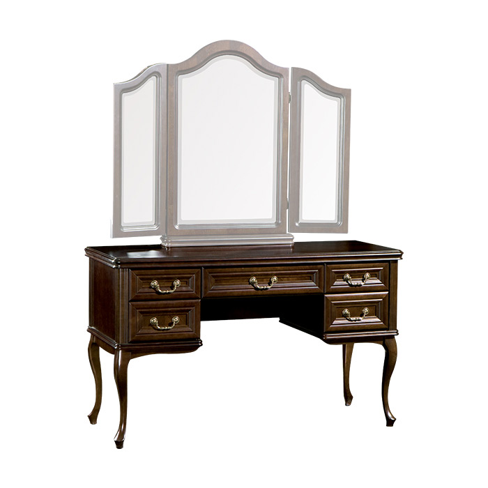 Bedroom classic wooden dressing table with 5-sliding drawers italian furniture wersal collection Model W-LTN