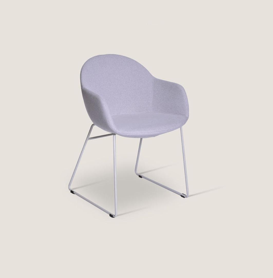 Purple dining chairs Designer upholstered chair Modern armchair New