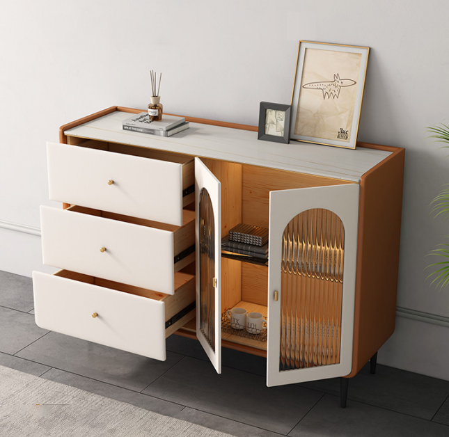 MODERN WOODEN CHEST OF DRAWERS WHITE SIDEBOARD LOW BOARDS LIVING ROOM CABINET