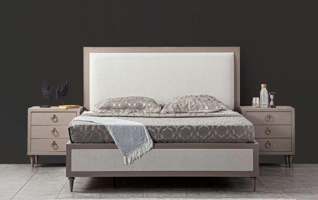 Bed Bedroom Set Design Luxury Bette New Furniture 2x Bedside Tables 3pcs.