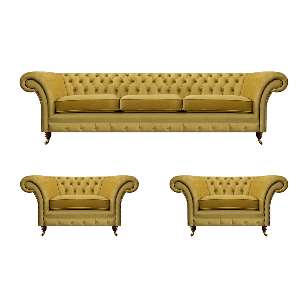 Living room sofa set upholstered furniture set 3pcs furnishing sofas couches